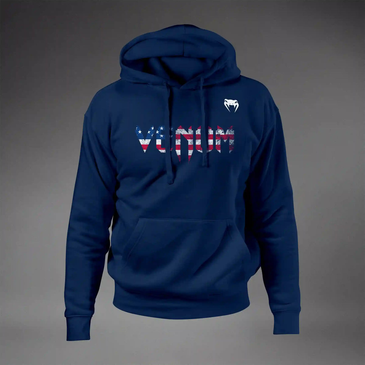 Venum Classic USA Hoodie - Navy Blue/White
