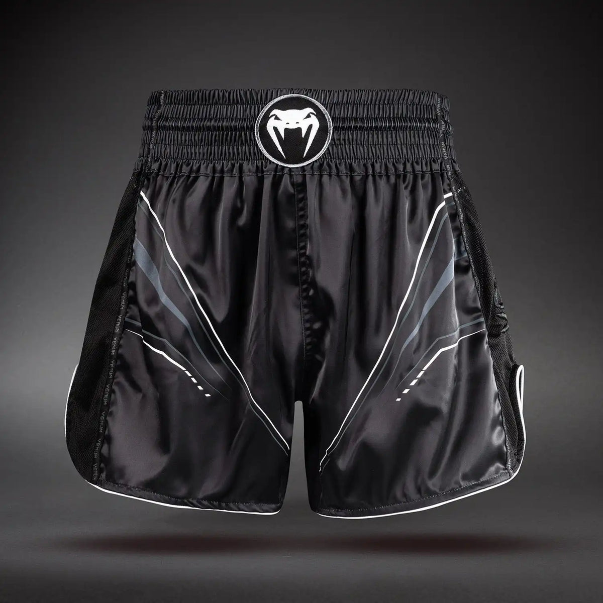 Venum Streamline Muay Thai Shorts - Black/White