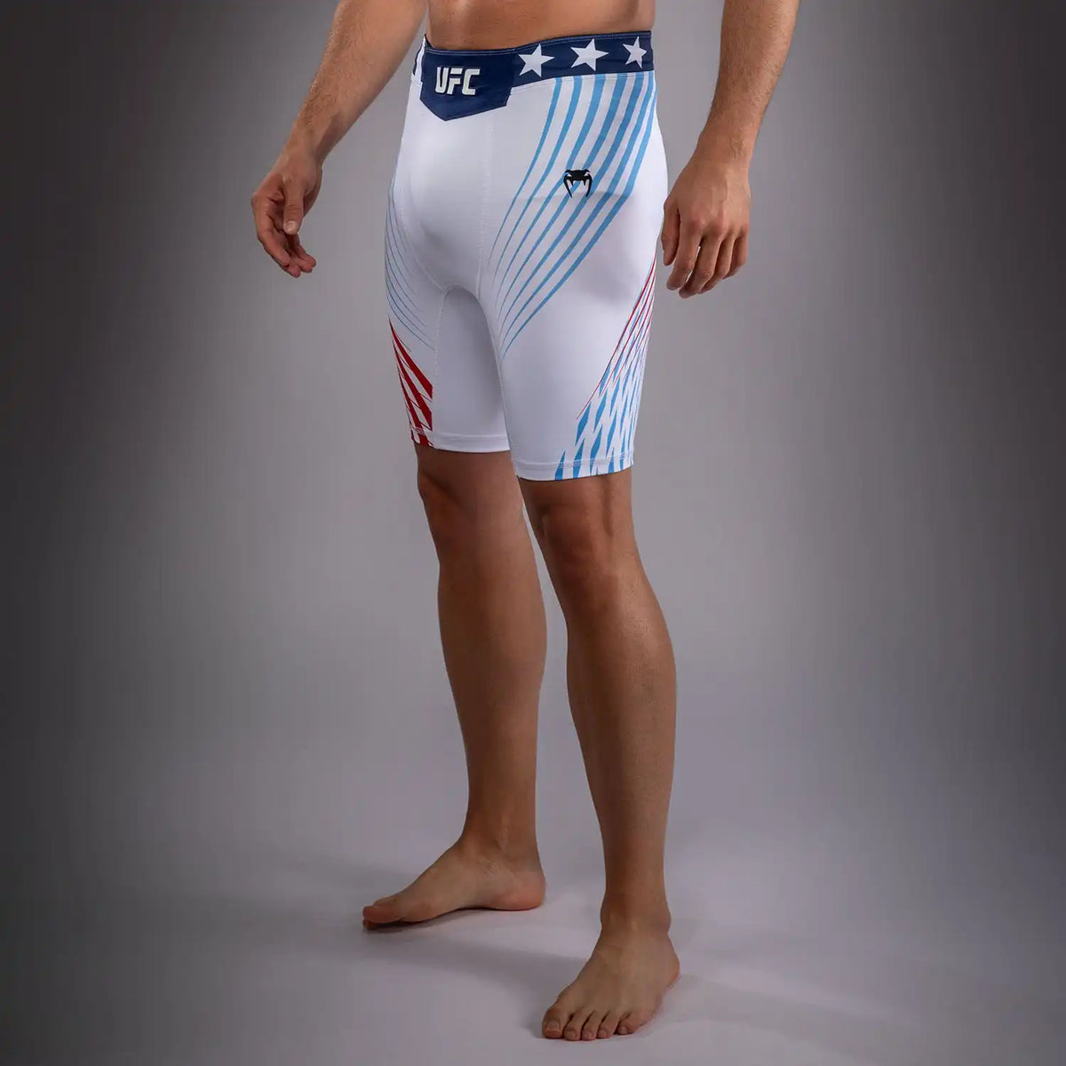 Men's Official UFC Freedom 250 by Venum White Authentic Fight Night Vale Tudo Short