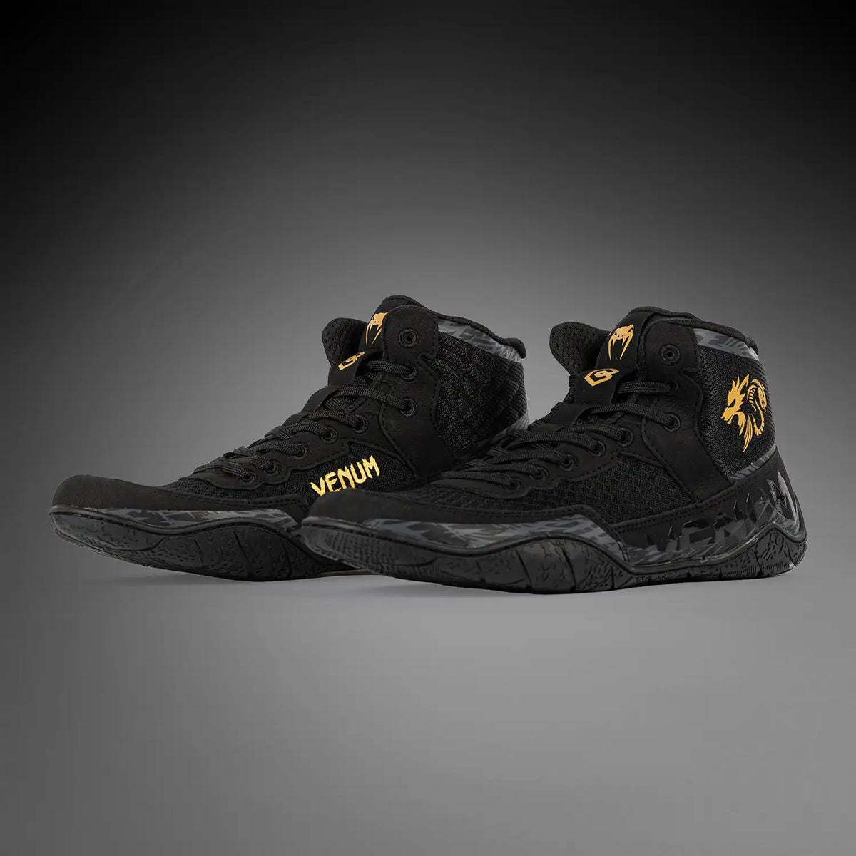 Venum x Chimaev Wrestling Shoes - Black/Grey
