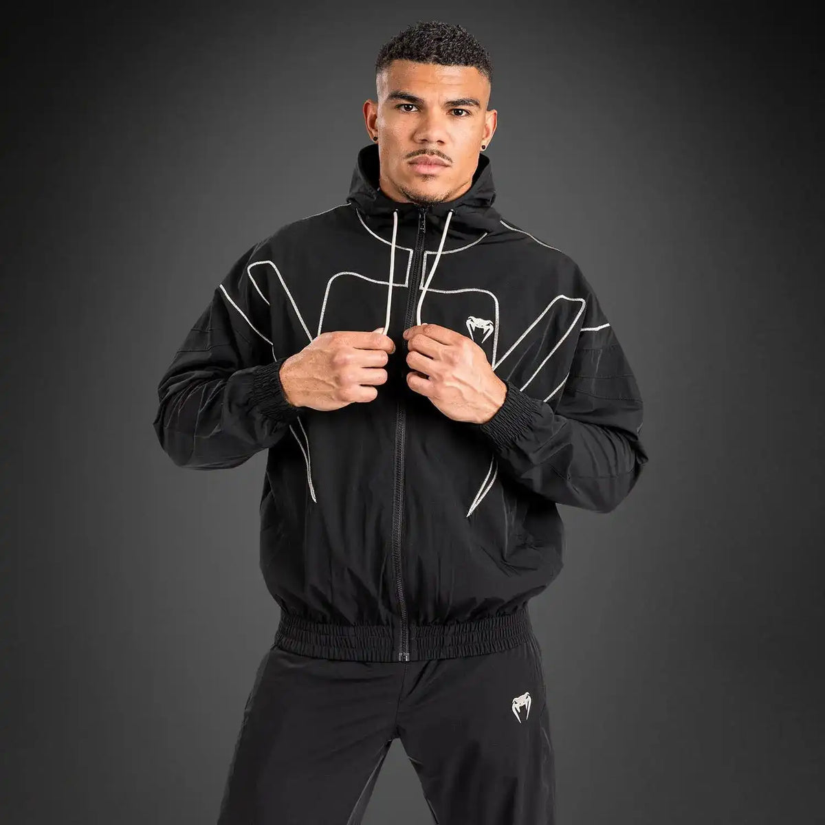 Venum Attack 90 Tracksuit Jacket - Black/White