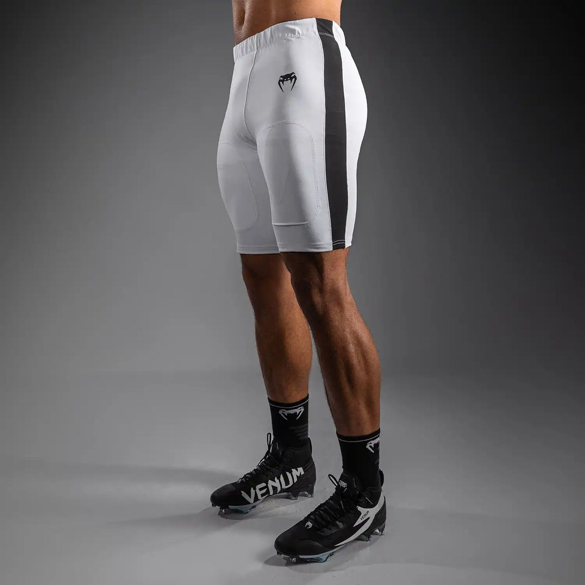 Venum Elite Personalized Football Compression Shorts - White