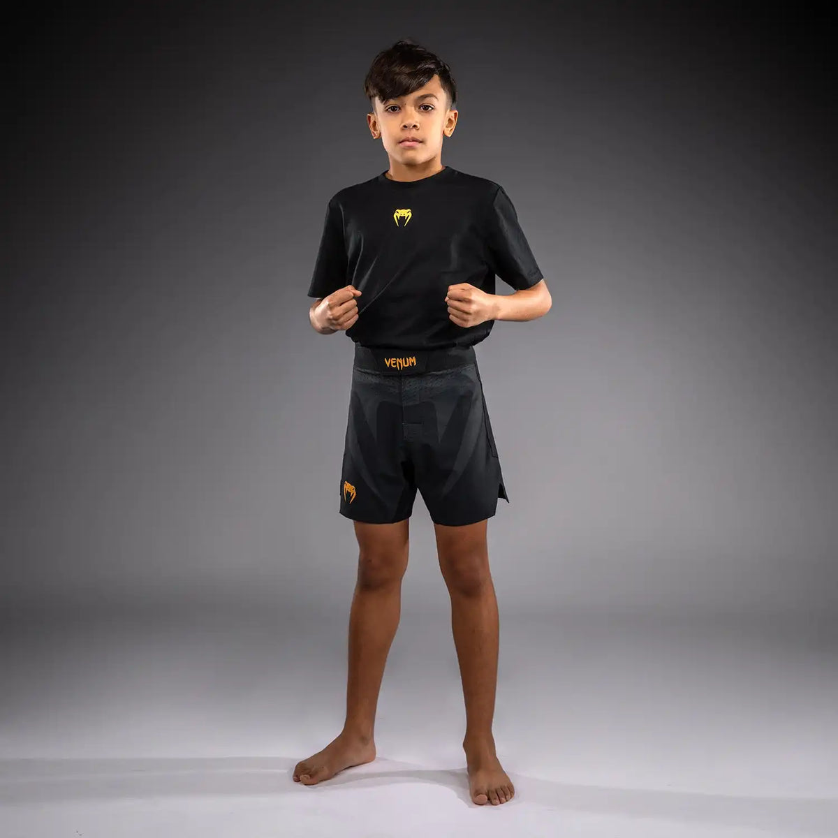 Venum Attack Fightshorts for Kids - Black/Gold