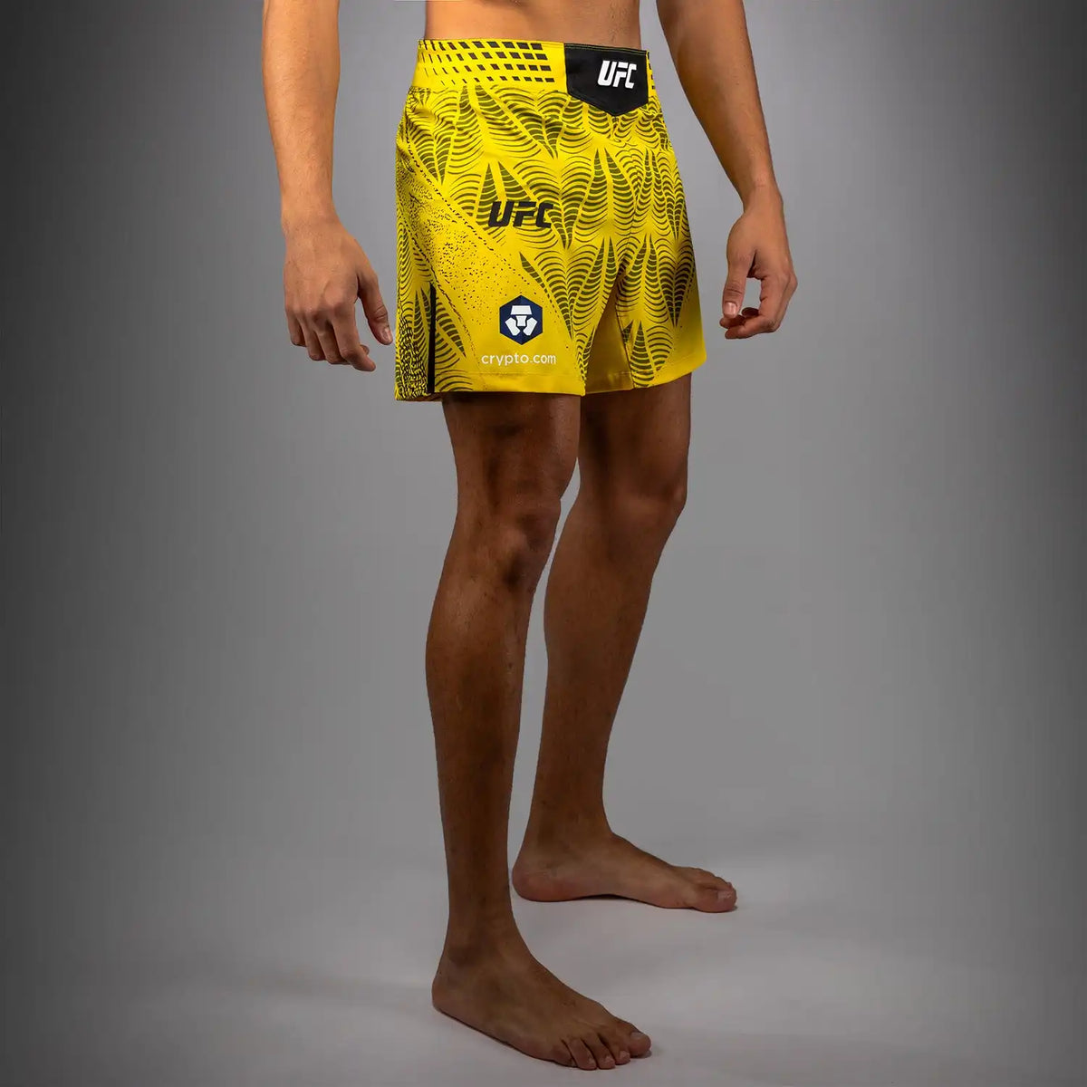 Men's UFC Zenith by Venum Yellow Authentic Fight Night Short Fit Fight Short