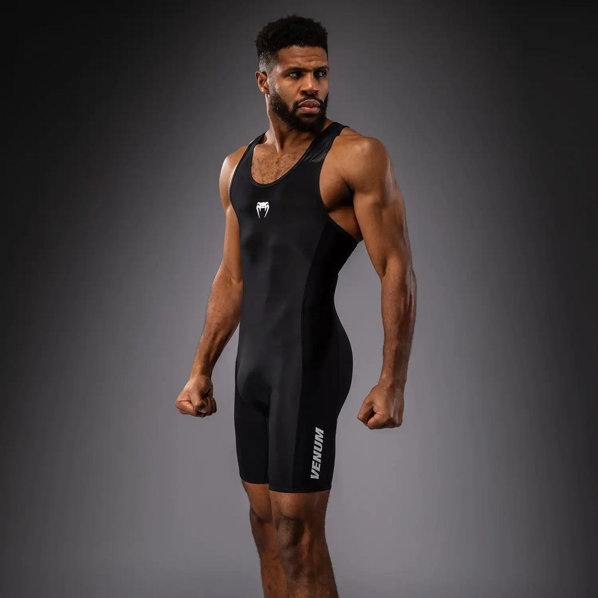 Venum Challenger Men's Wrestling Singlet - Black