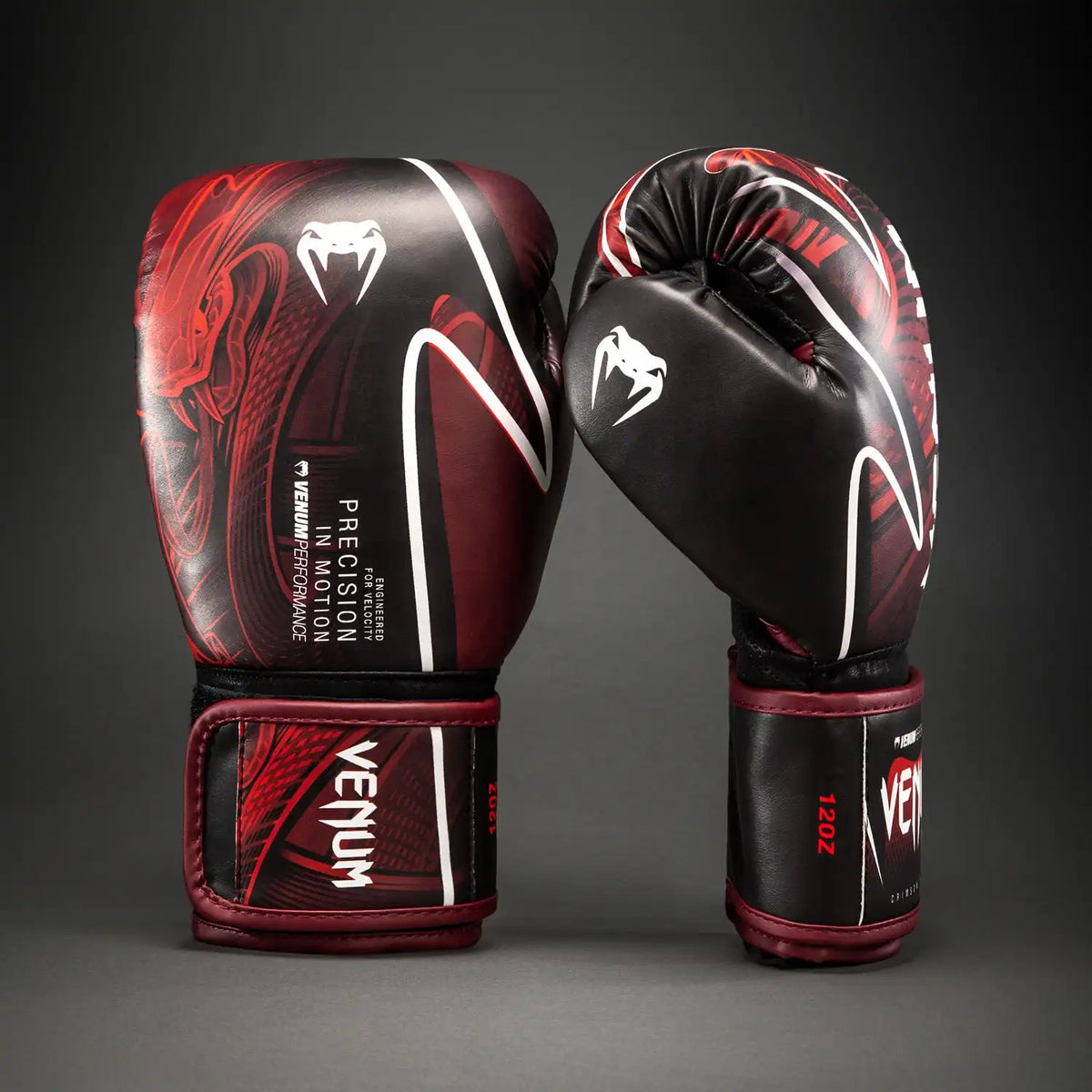 Venum Crimson Viper 2.0 Impact Boxing Gloves - Black/Red