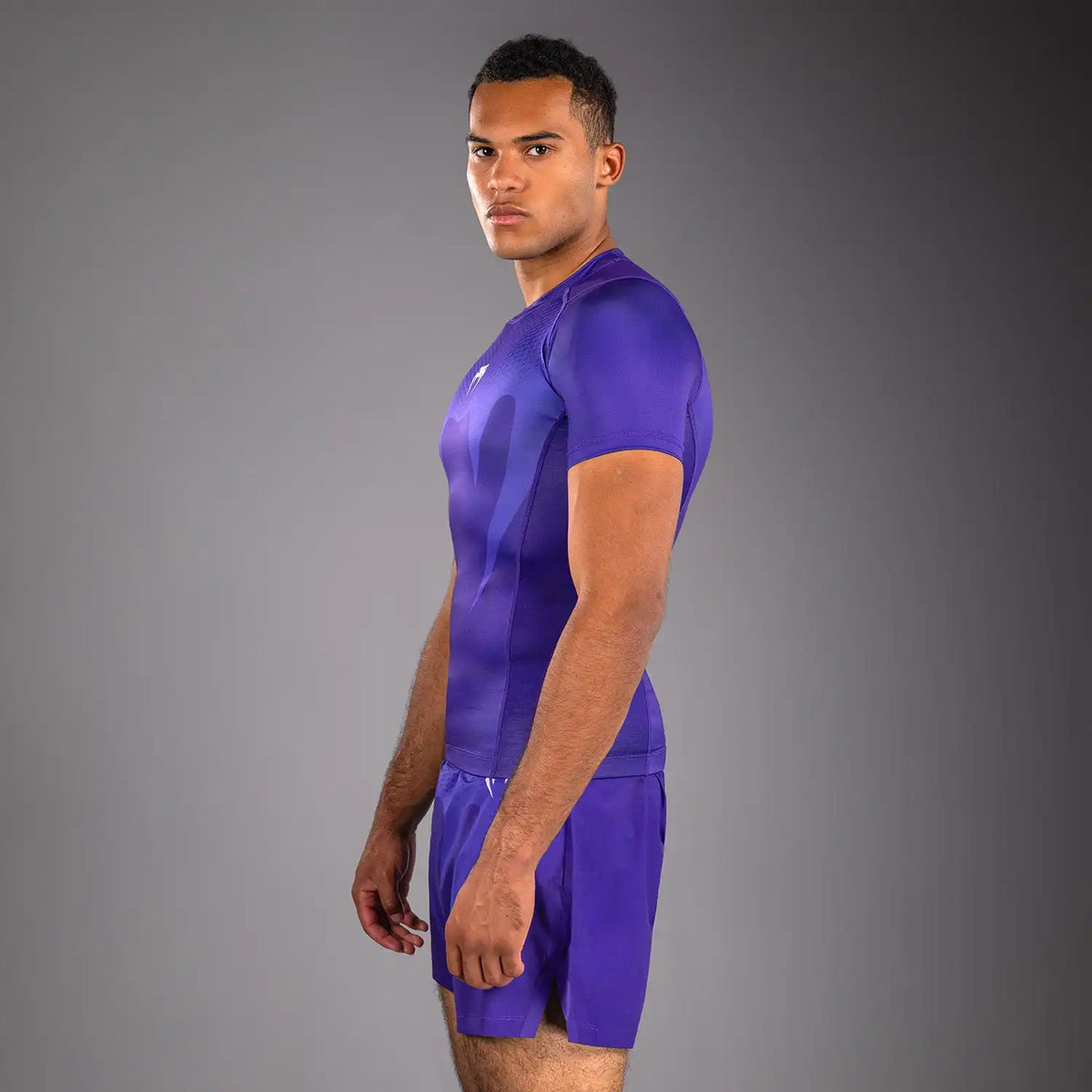 Venum No Gi Short Sleeve Rashguards - Purple