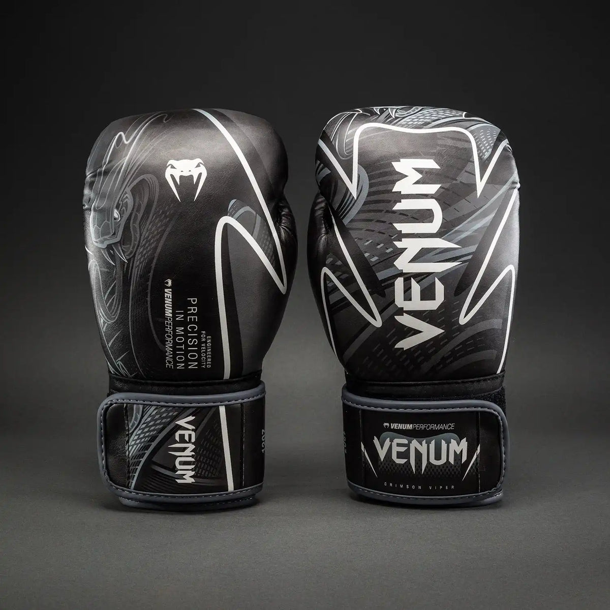 Venum Crimson Viper 2.0 Impact Boxing Gloves - Black/Grey