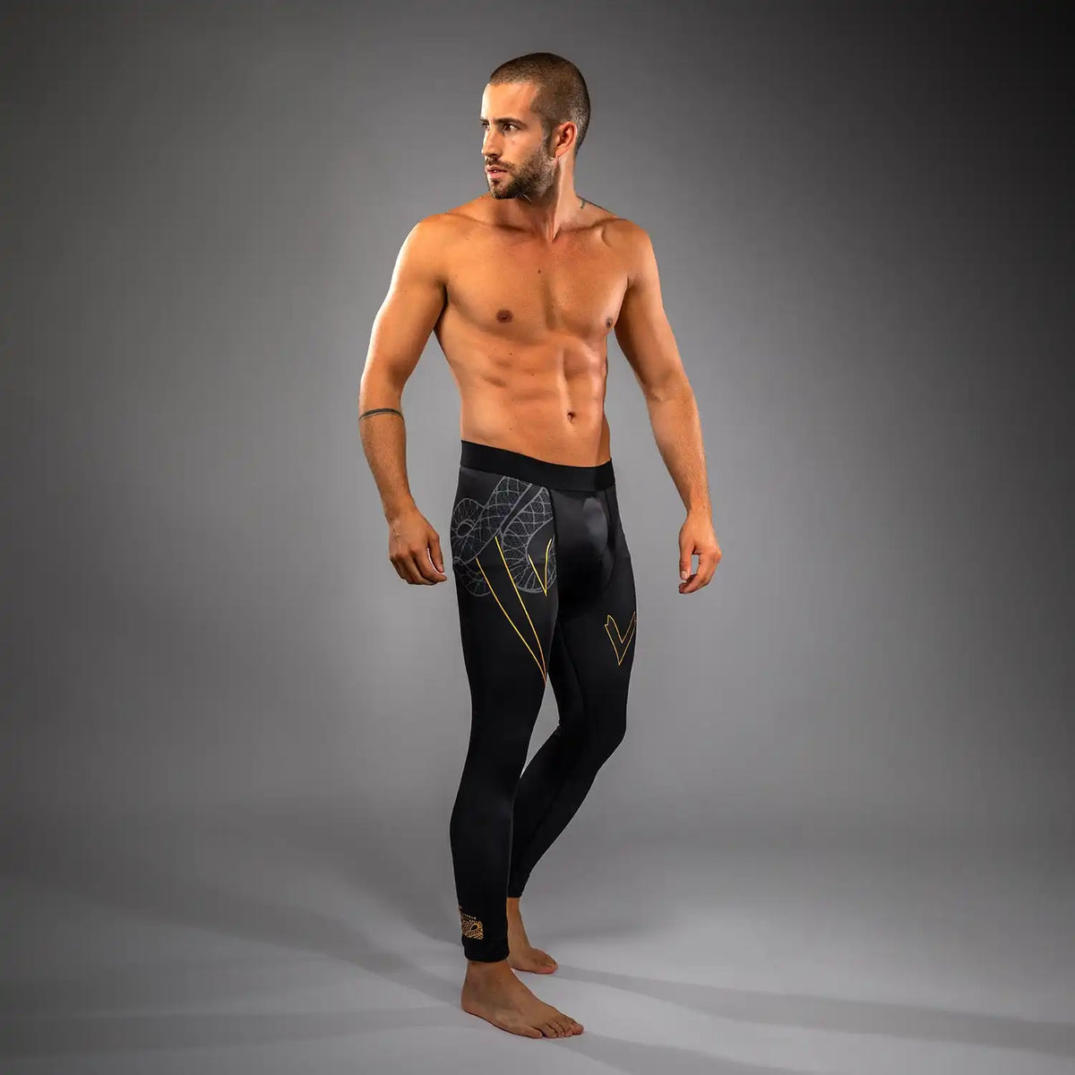 Venum Serpenti Spats - Black/Silver/Gold