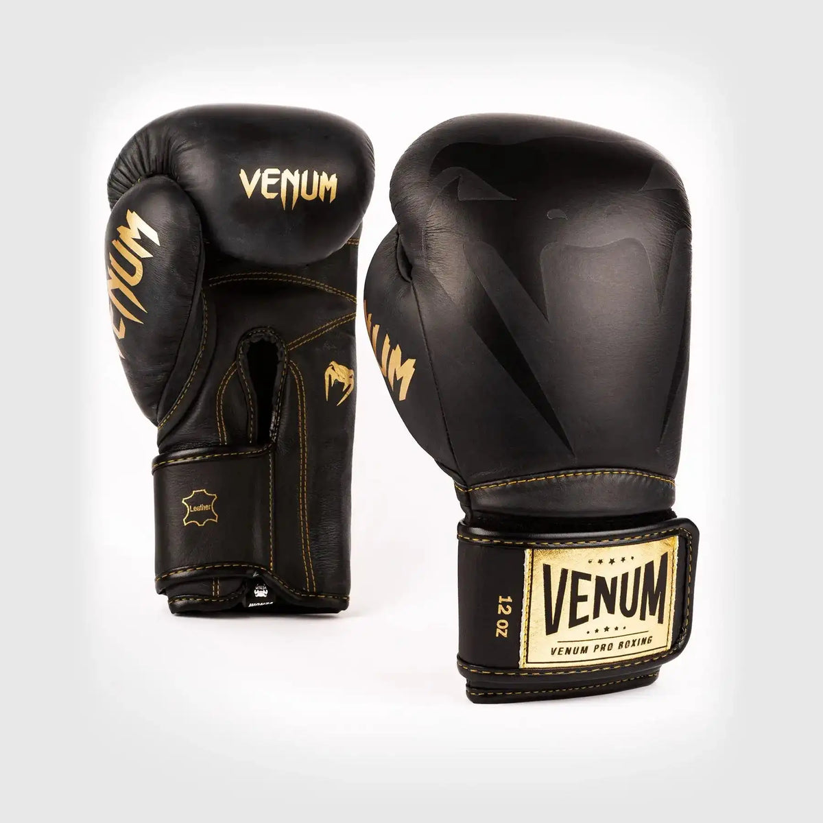 Venum Giant 2.0 Pro Boxing Gloves Velcro - Black/Black-Gold