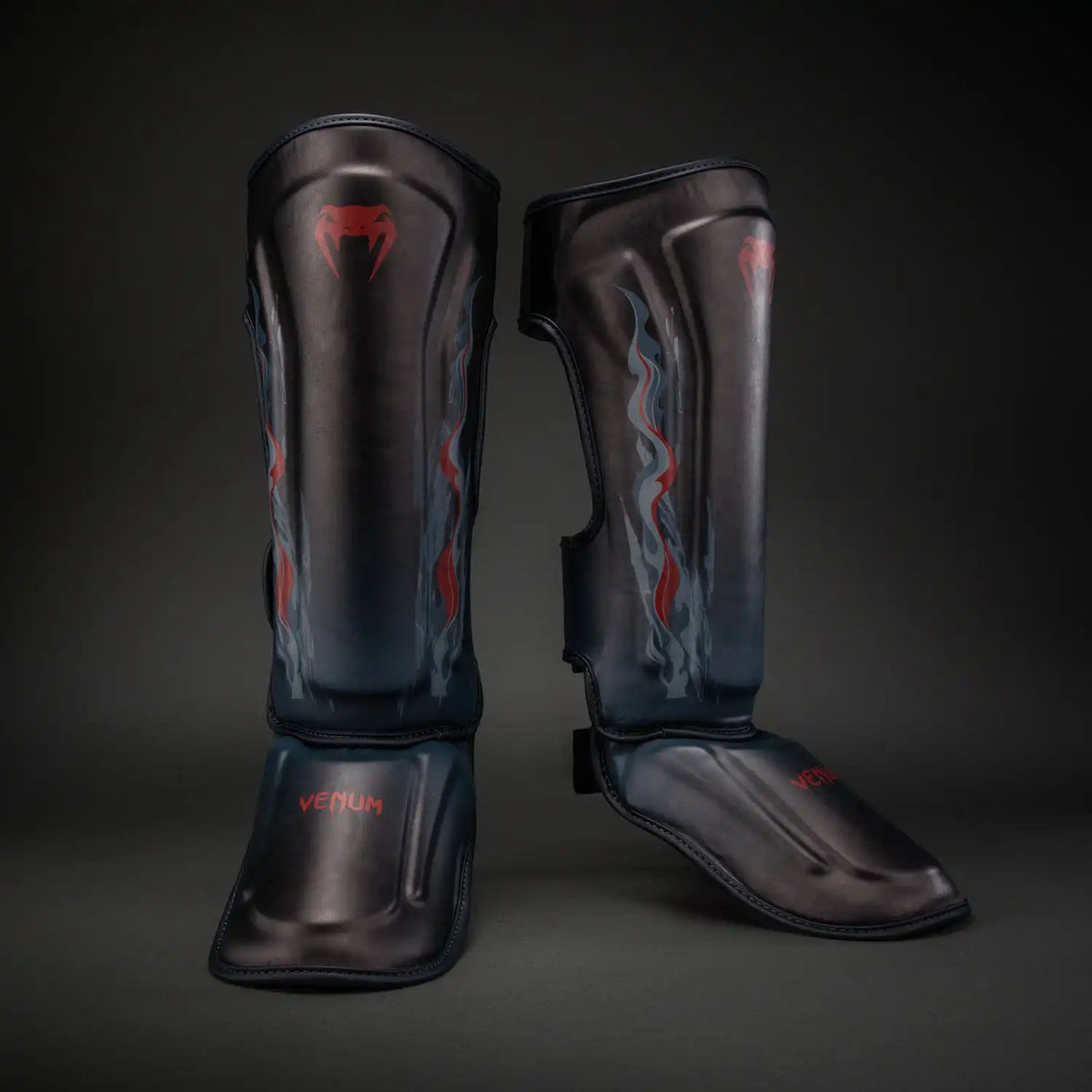 Venum Demon Shin Guards - Black/Grey