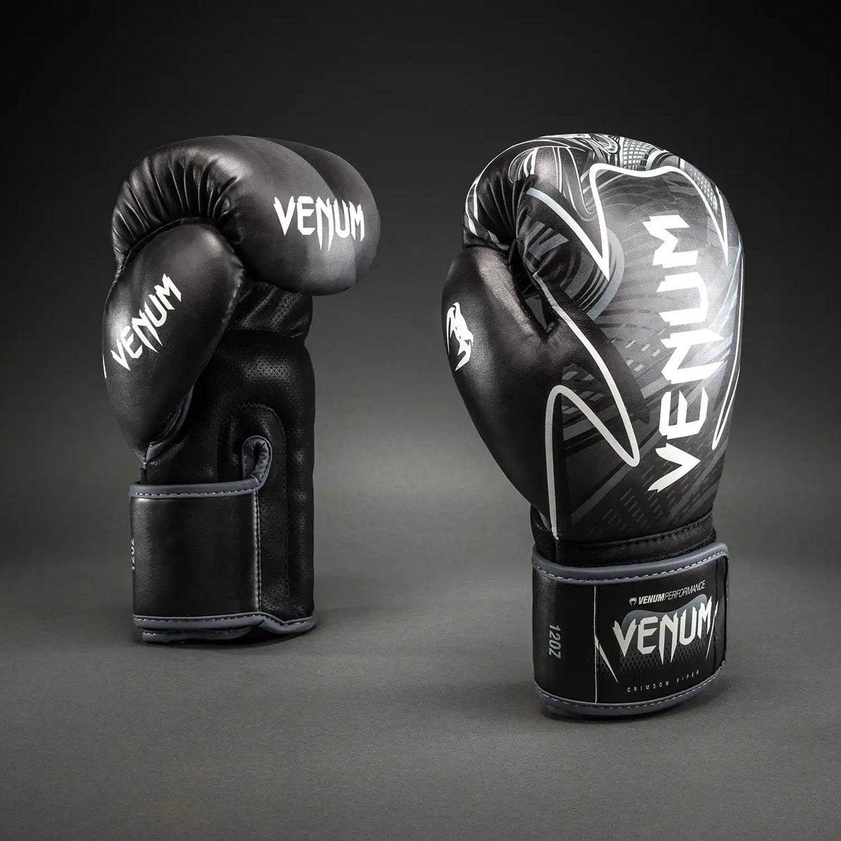 Venum Crimson Viper 2.0 Impact Boxing Gloves - Black/Grey