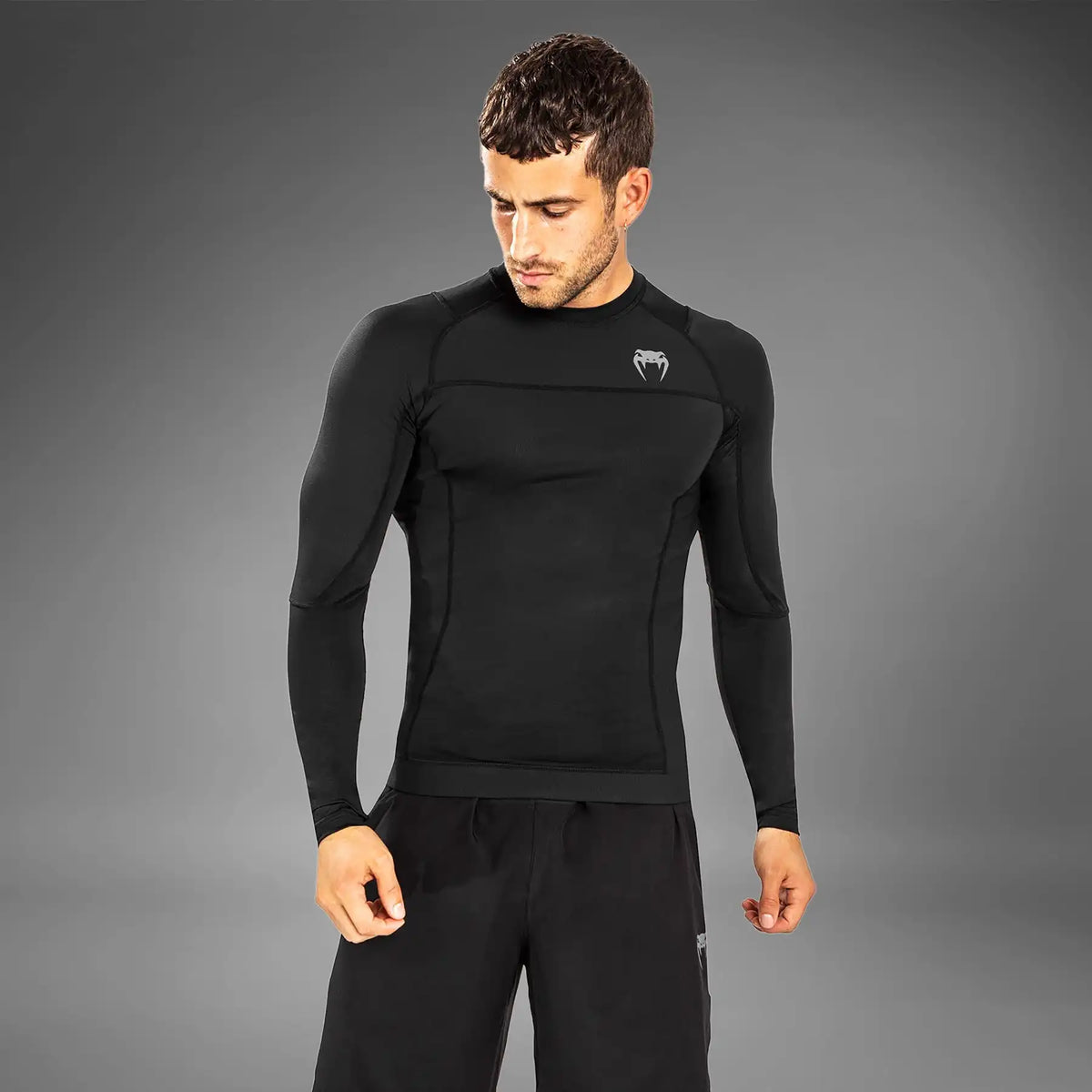 Venum G-Fit Air Long Sleeve Rashguards - Black