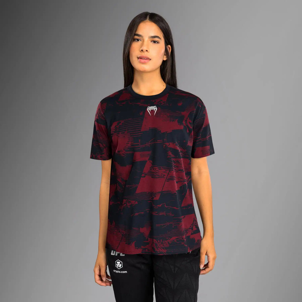 Women's UFC Zenith by Venum Burgundy Authentic Fight Week Short Sleeve T-Shirt