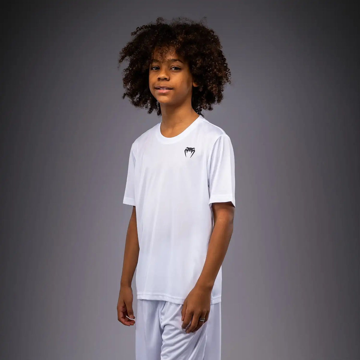 Venum Lineup Youth Performance Short Sleeve T-Shirt - White/Black